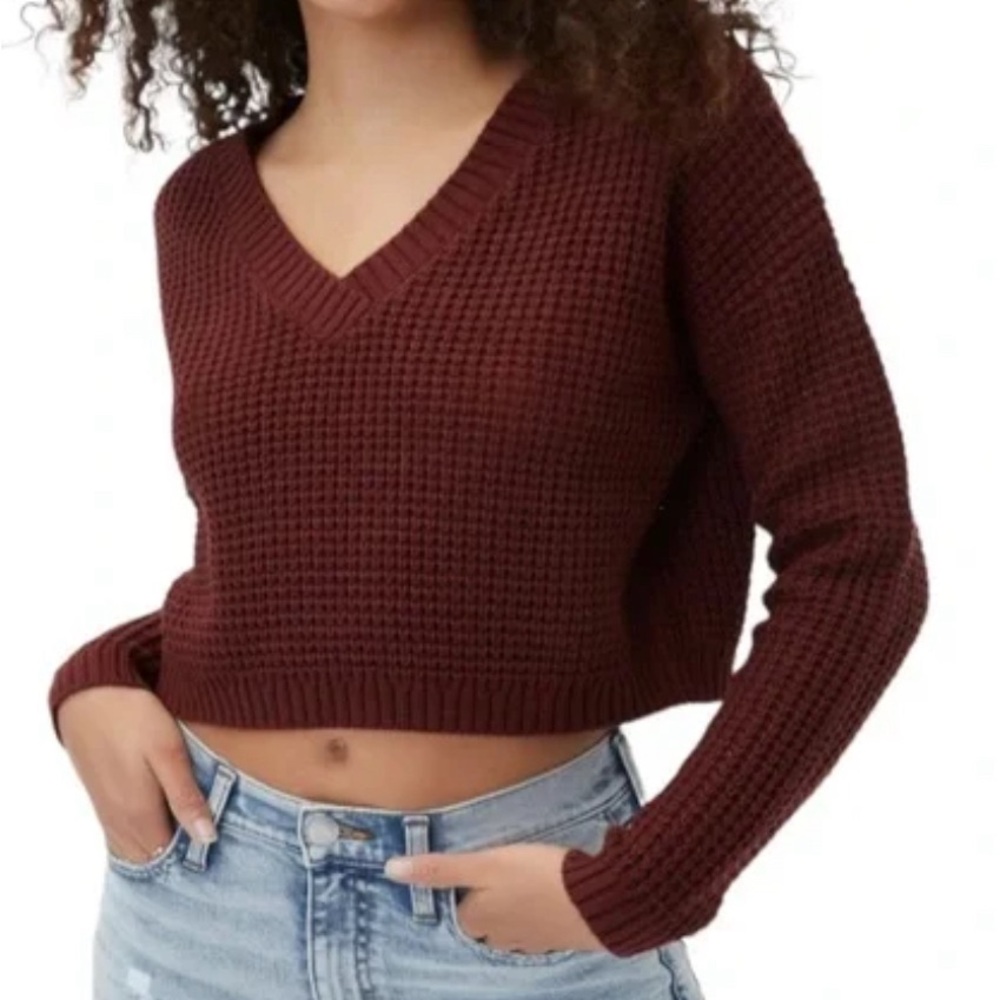 Aeropostale crop knit sweater